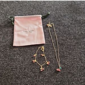 Kate Spade Cherries Necklace And Bracelet